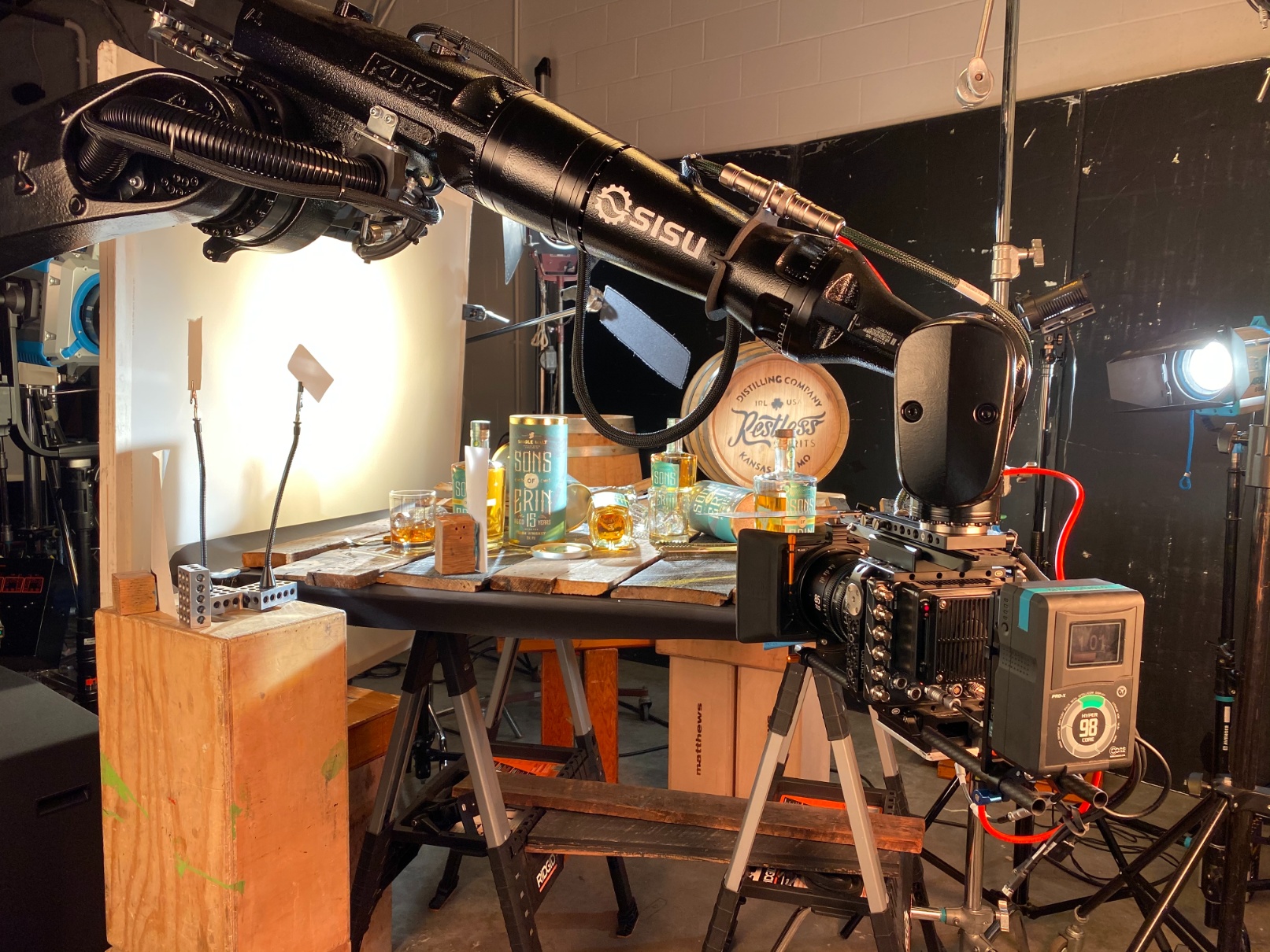 SISU C20 robot behind the scenes in our studio 8183 Productions