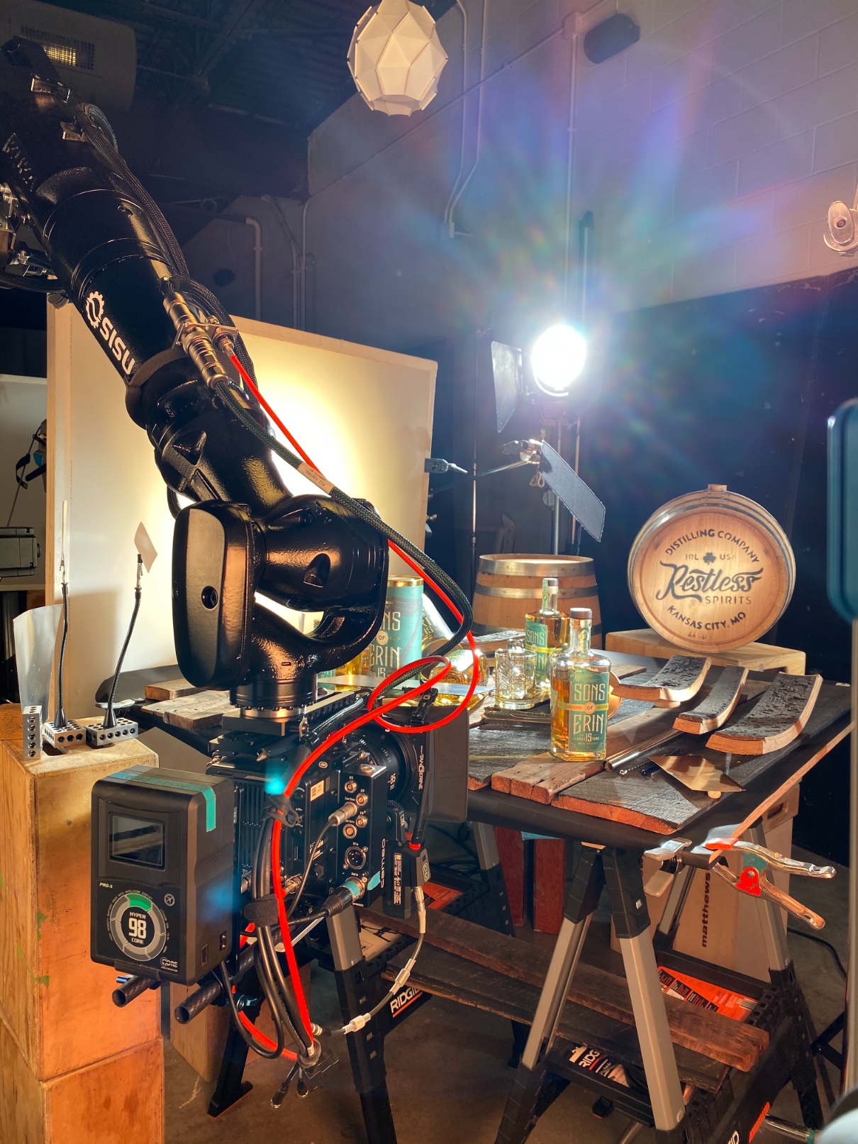 SISU C20 robot behind the scenes in our studio 8183 Productions